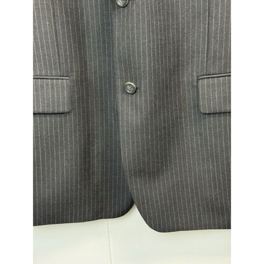 Joseph & Feiss Blazer Men's 44R Gray‎ Pinstripe 100% Wool Jacket
